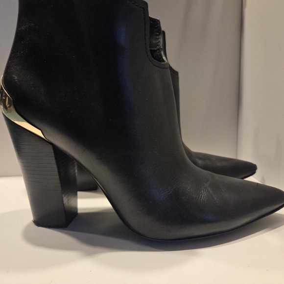 Sigerson Morrison SMVESTA Black Leather Ankle Booties - Picture 6 of 7
